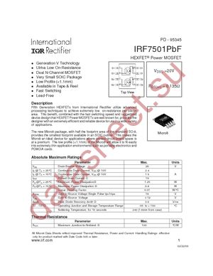 IRF7501TRPBF datasheet  
